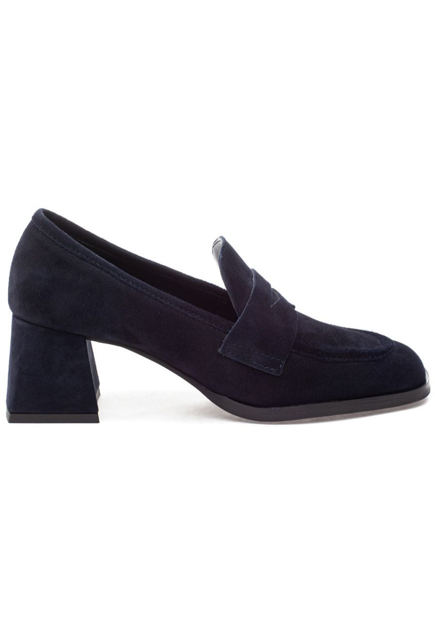 Women 275 Central Loafers & Oxfords | Lonzo Loafer Pump Navy Suede