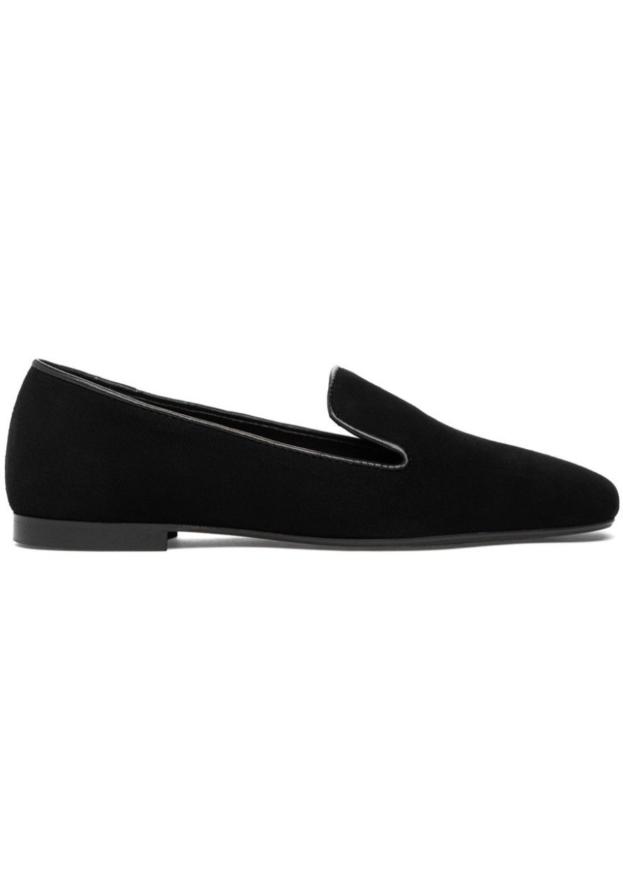 Women 275 Central Loafers & Oxfords | Lorenzo Loafer Black Suede