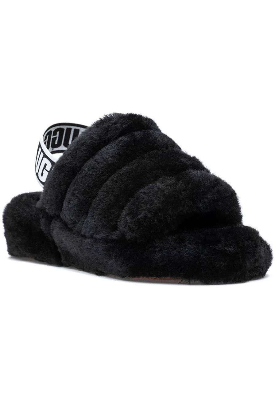 Women UGG® Slippers | Fluff Yeah Slide Black