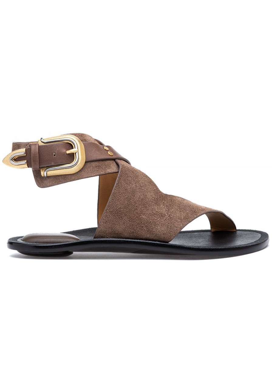 Women Rag and Bone Sandals | Ventura Sandal Tundra Brown Suede