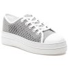 Women J/Slides Sneakers | Natasha Sneaker Light Grey Crochet