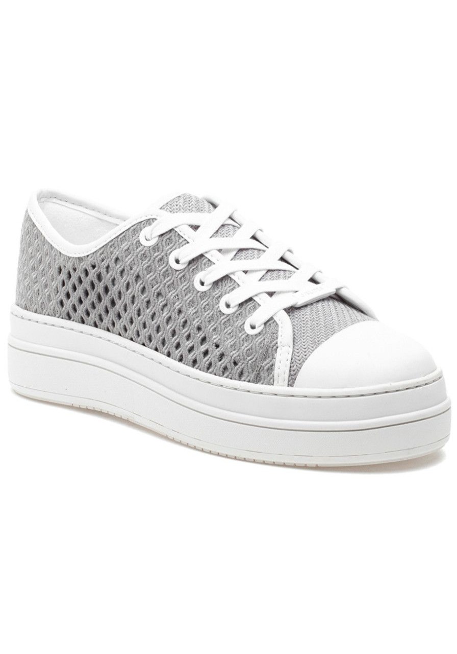Women J/Slides Sneakers | Natasha Sneaker Light Grey Crochet