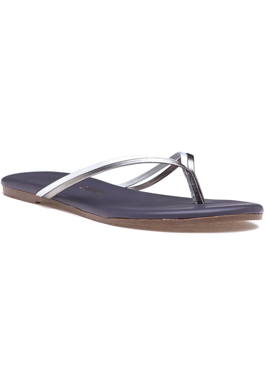 Women Tkees Sandals | Duos Thong Silver Showers