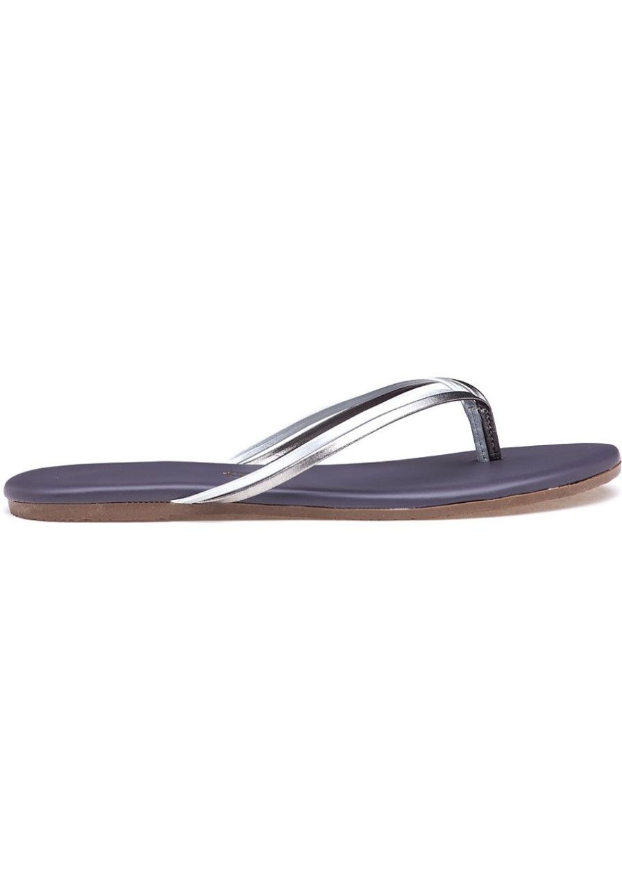 Women Tkees Sandals | Duos Thong Silver Showers