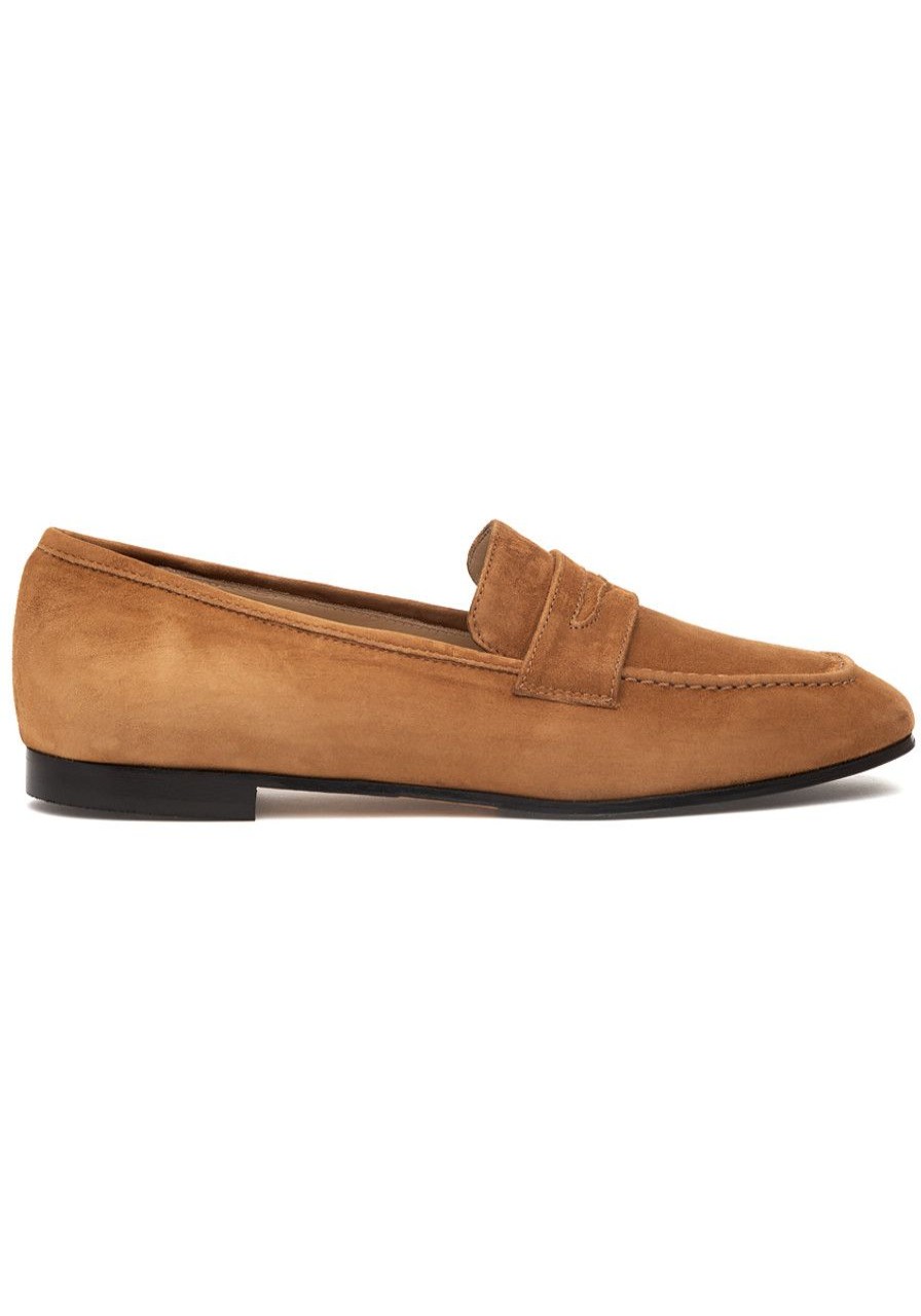Women 275 Central Loafers & Oxfords | Peyton Loafer Luggage Suede
