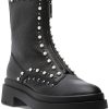 Women Jimmy Choo Boots | Nola Flat Boot Black/Pearl/Gunmetal