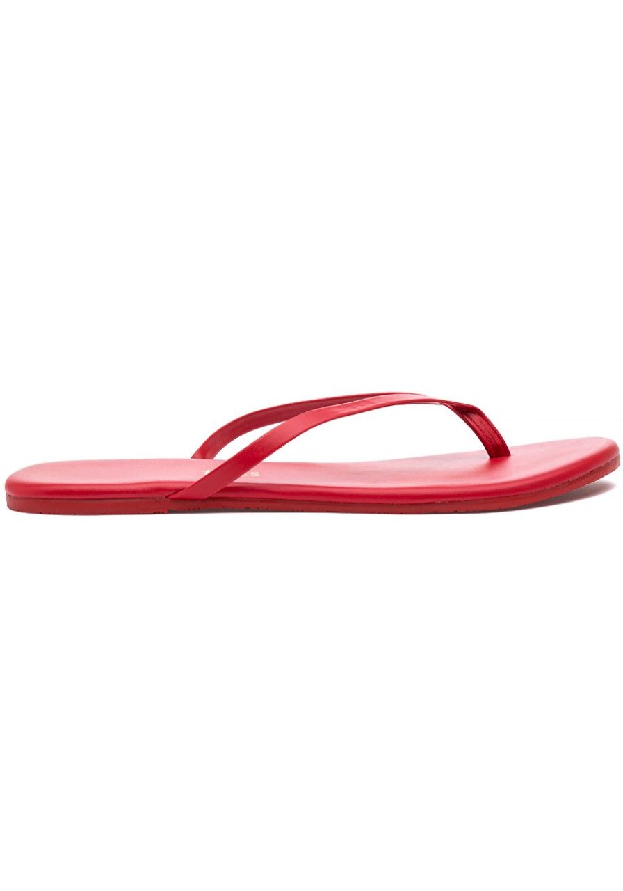 Women Tkees Sandals | Solids Flip Flop Red