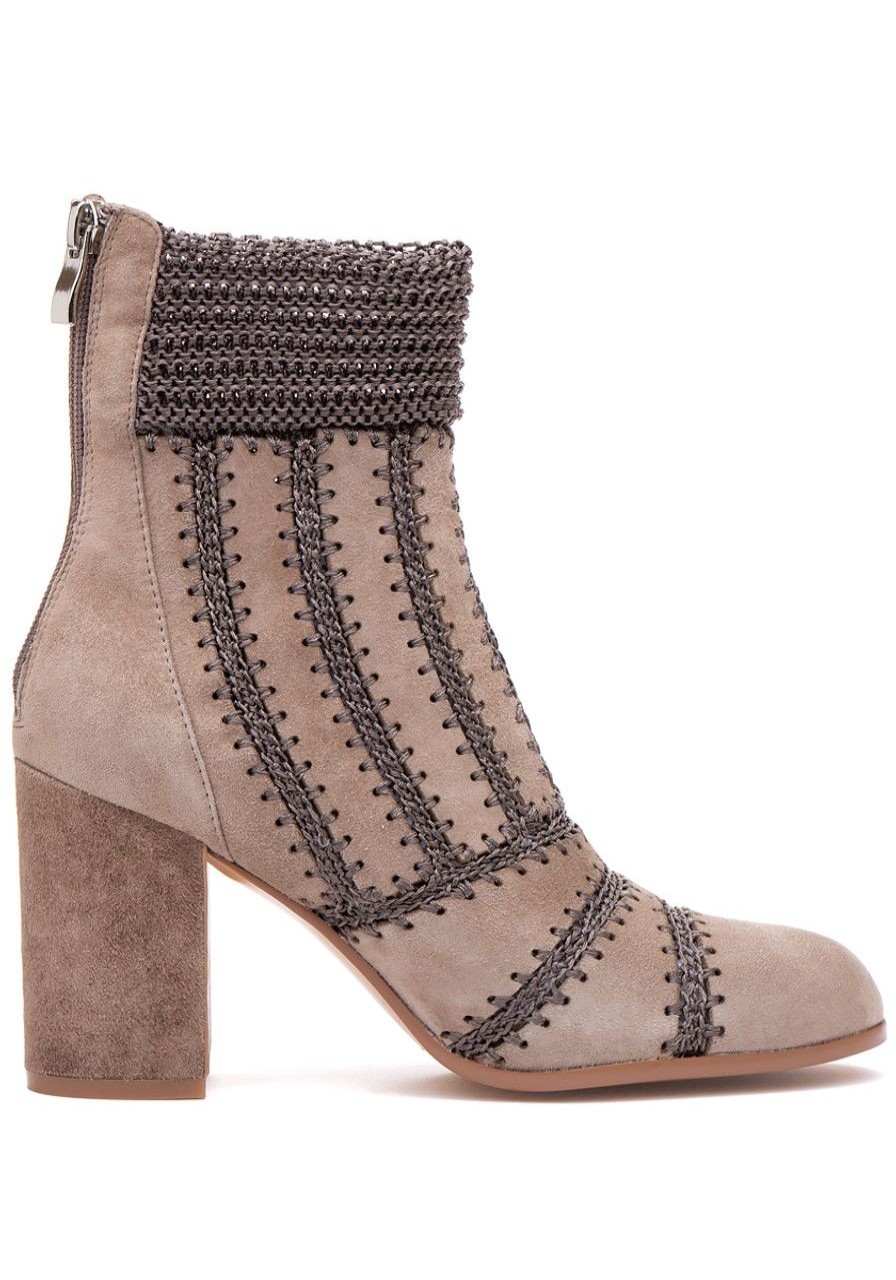 Women Silent D Boots | Washer Boot Taupe Suede