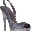 Women Pelle Moda Sandals | Gleam Evening Sandal Pewter Glitter