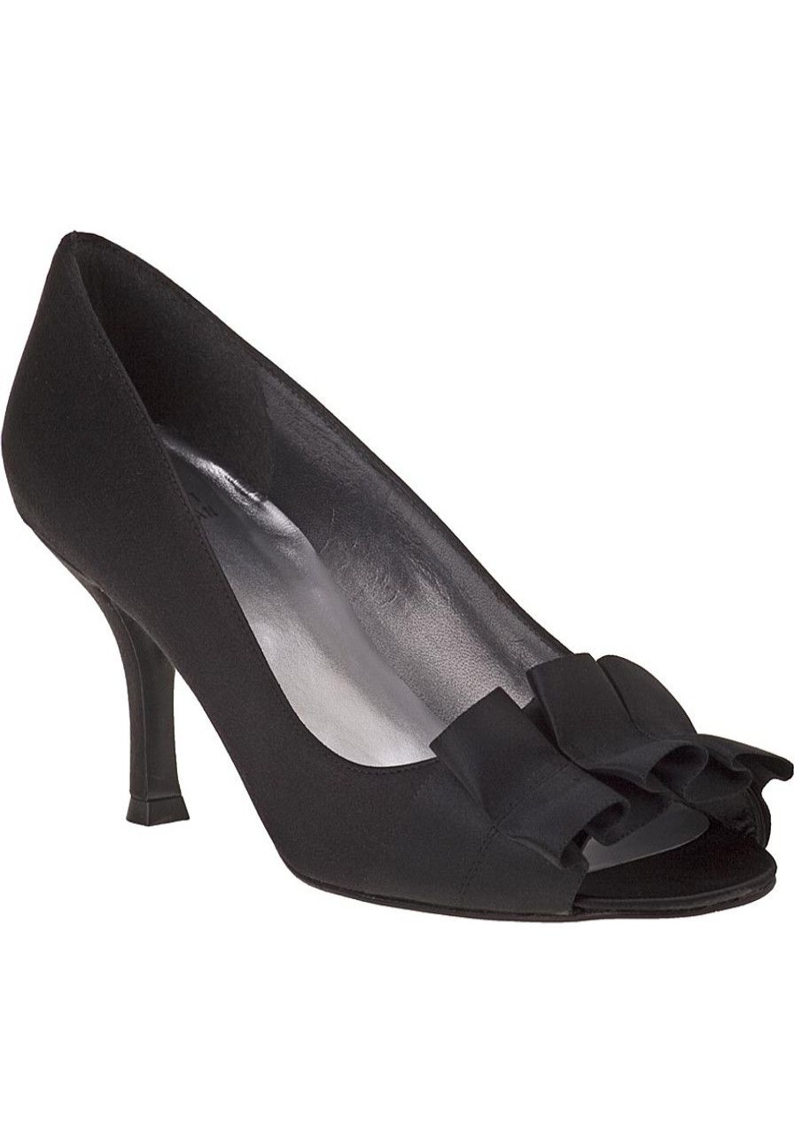Women Stuart Weitzman Pumps | Gigiritz Black Satin