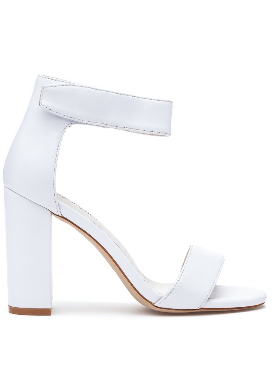 Women Jeffrey Campbell Sandals | Lindsay Sandal White Leather