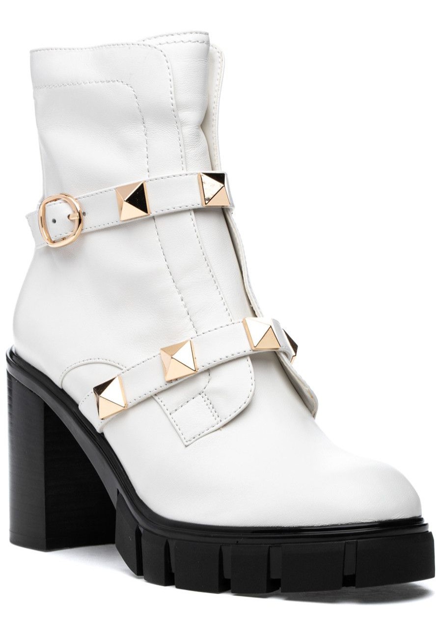 Women Jildor Boots | Davy Boot White Leather