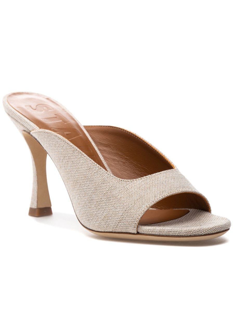 Women Staud Sandals | Sylvia Sandal Natural Linen