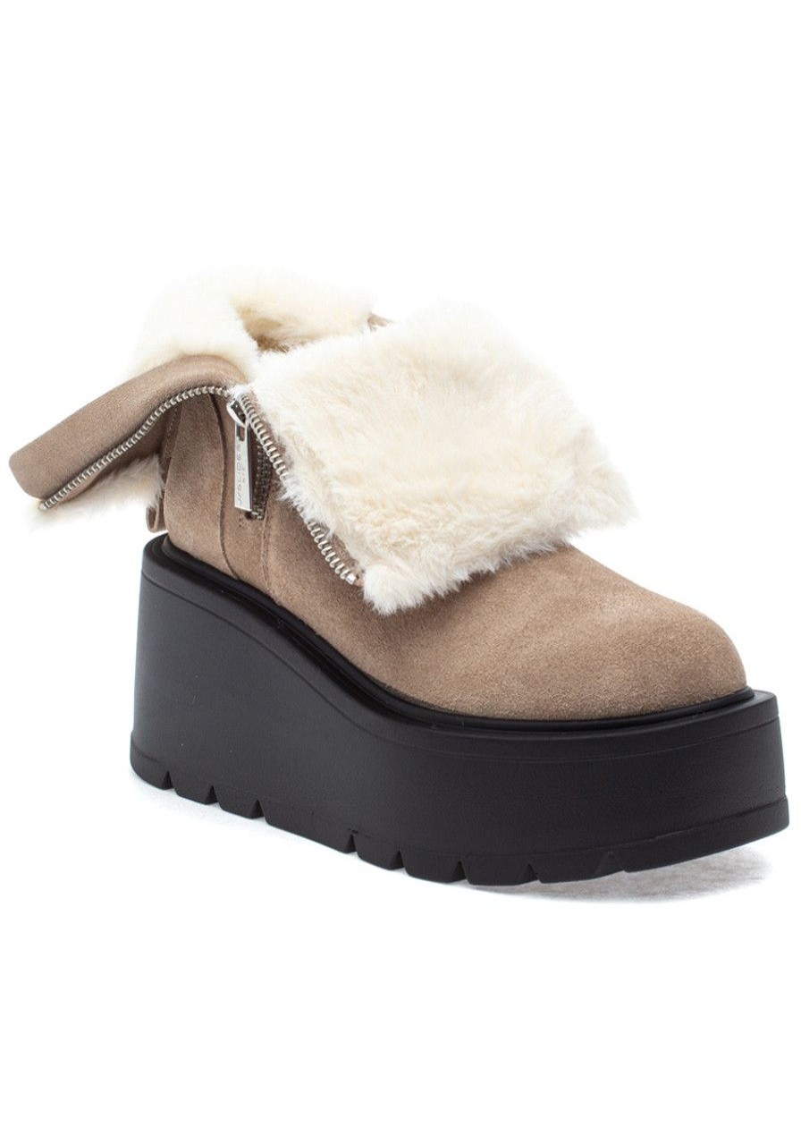 Women J/Slides Boots | Vapor Boot Taupe Suede
