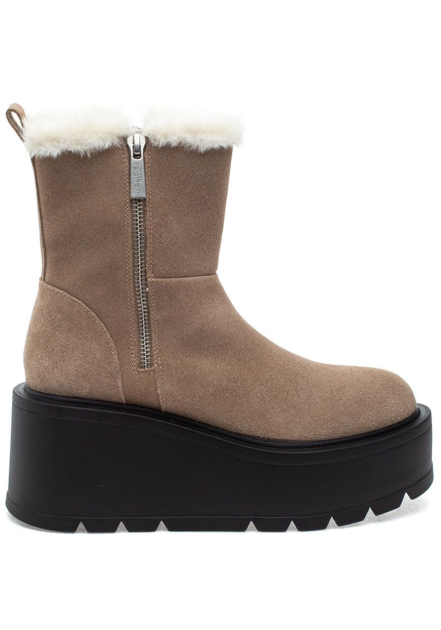 Women J/Slides Boots | Vapor Boot Taupe Suede