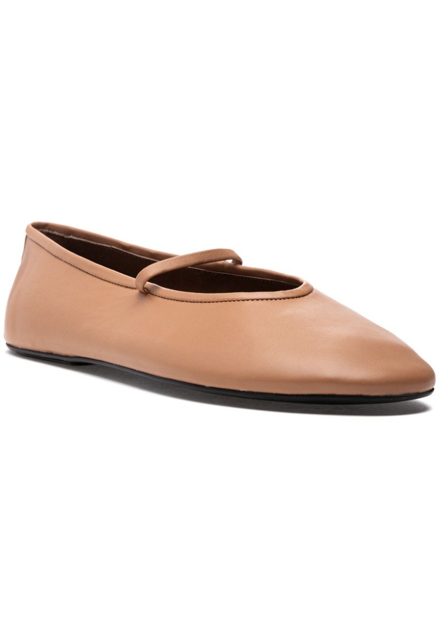 Women Jeffrey Campbell Flats | Dancerina Flat Dark Beige