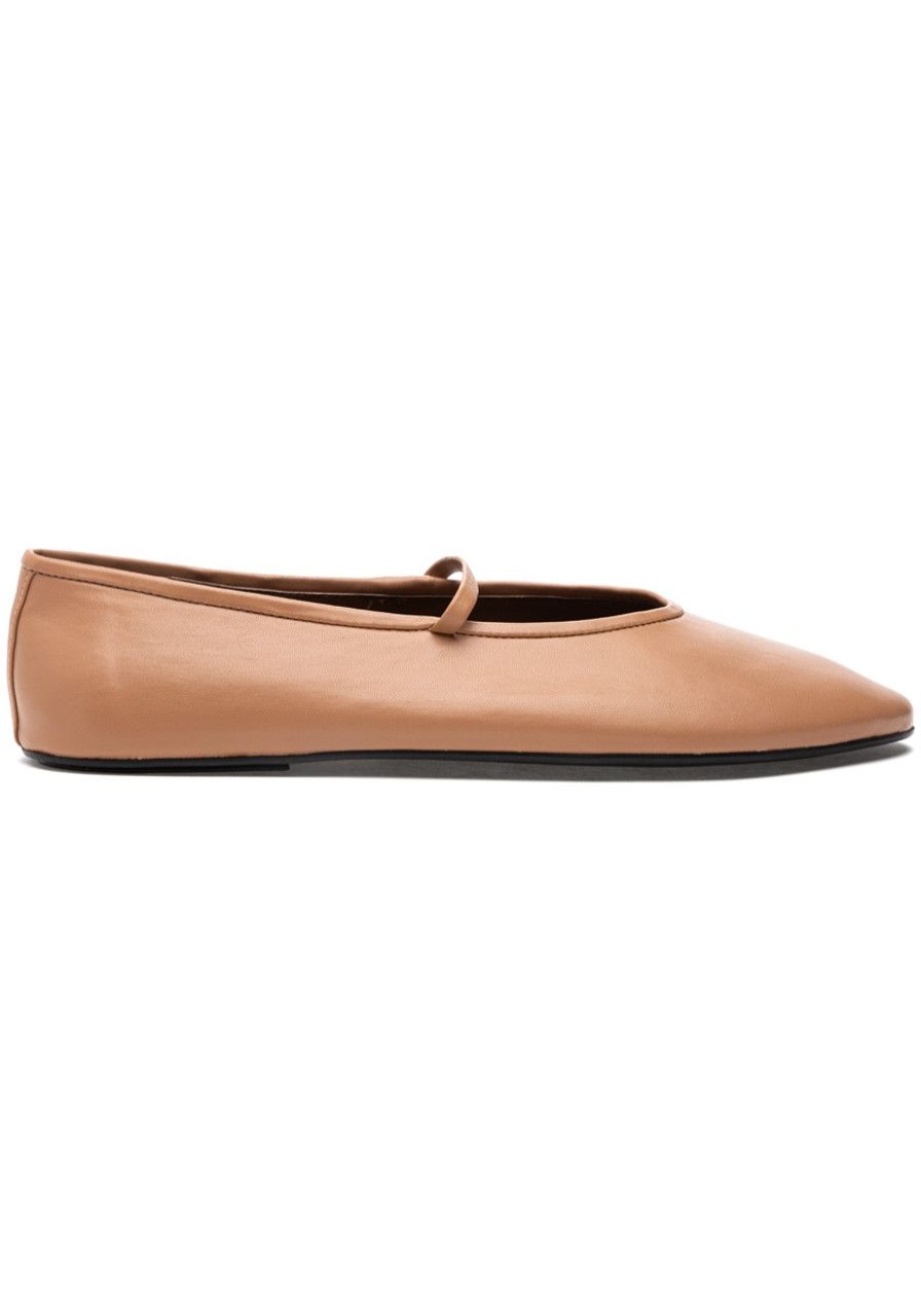 Women Jeffrey Campbell Flats | Dancerina Flat Dark Beige