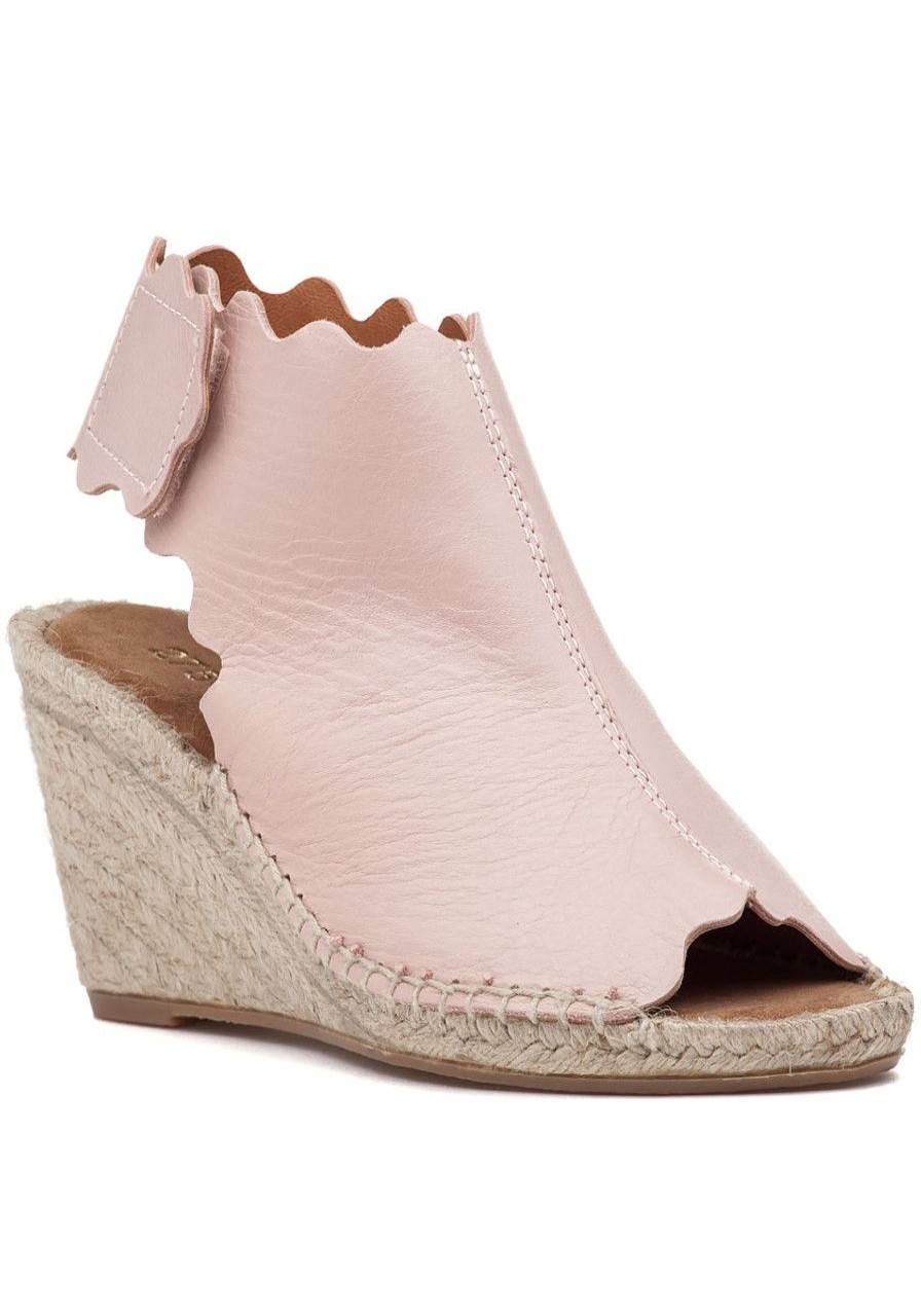 Women 275 Central Sandals | Quonda-N Espadrille Wedge Nude Leather