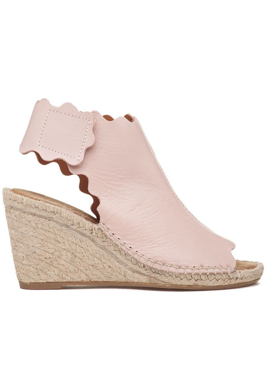 Women 275 Central Sandals | Quonda-N Espadrille Wedge Nude Leather