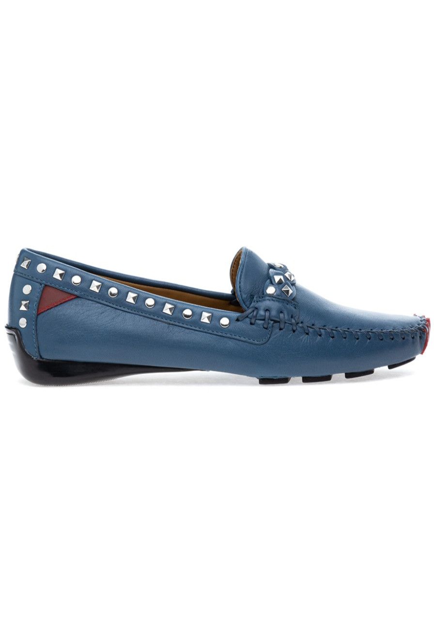 Women Robert Zur Loafers & Oxfords | Twisted Galaxy Loafer Ocean Leather