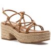 Women Mercedes Castillo Sandals | Camille Platform Sandal Walnut Leather