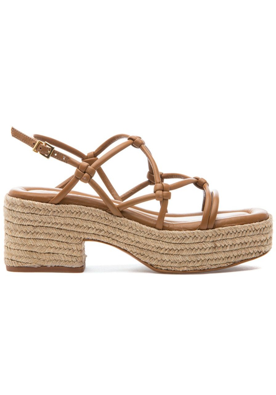 Women Mercedes Castillo Sandals | Camille Platform Sandal Walnut Leather