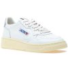 Women Autry Sneakers | Medalist Low Sneaker White/Silver Leather