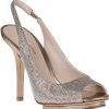 Women Pelle Moda Pumps | Rivka Evening Pump Platinum Fabric