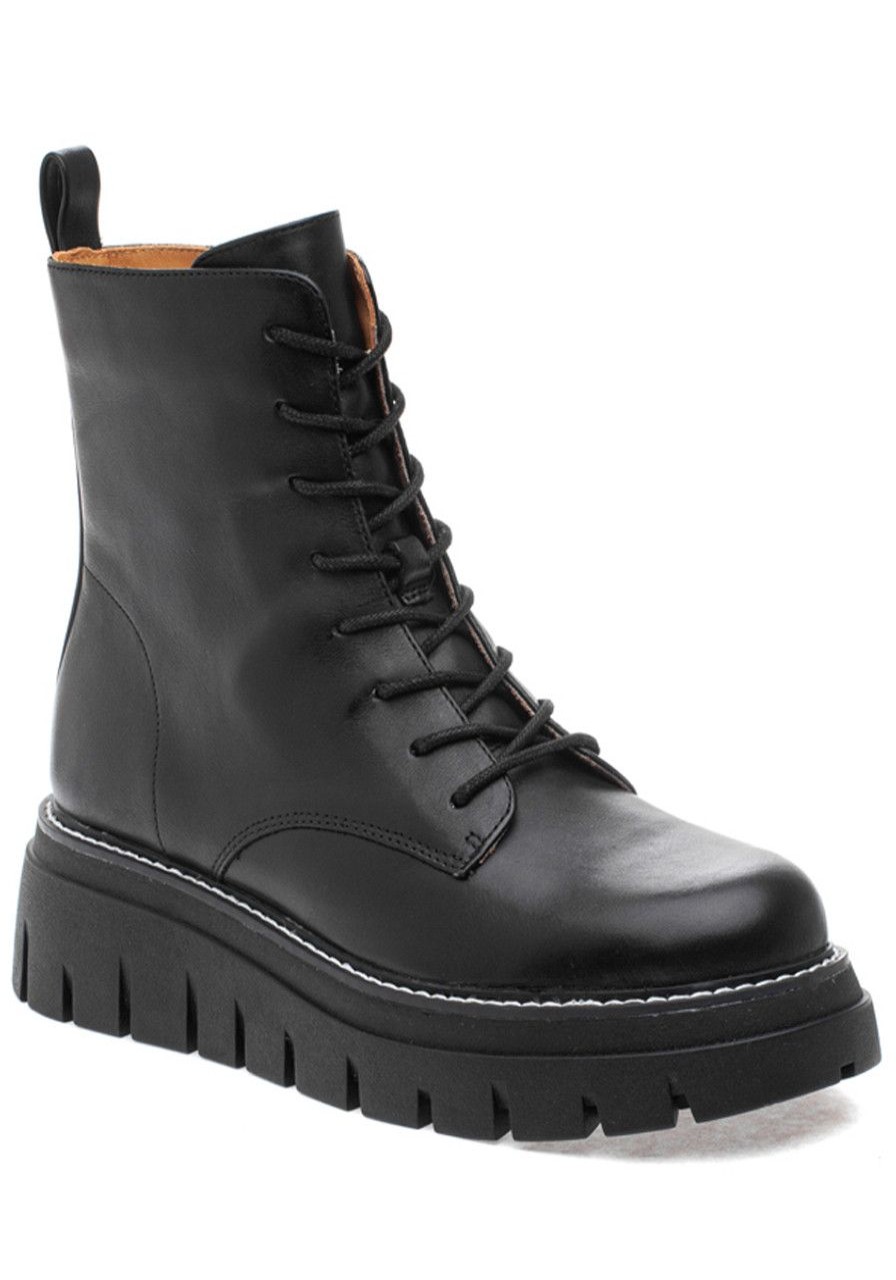 Women J/Slides Boots | Toby Boot Black Leather