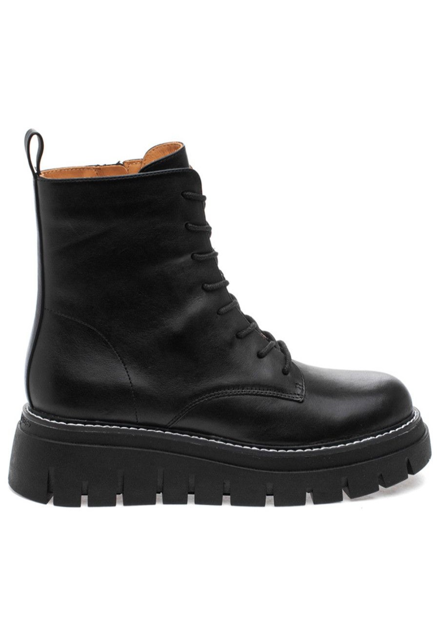 Women J/Slides Boots | Toby Boot Black Leather