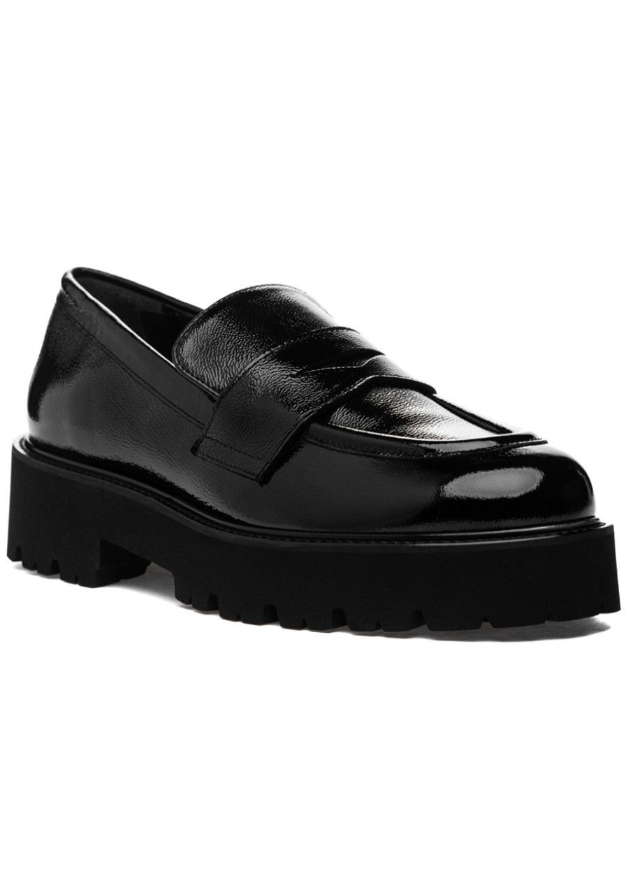 Women 275 Central Loafers & Oxfords | Paulina Loafer Black Naplak Leather