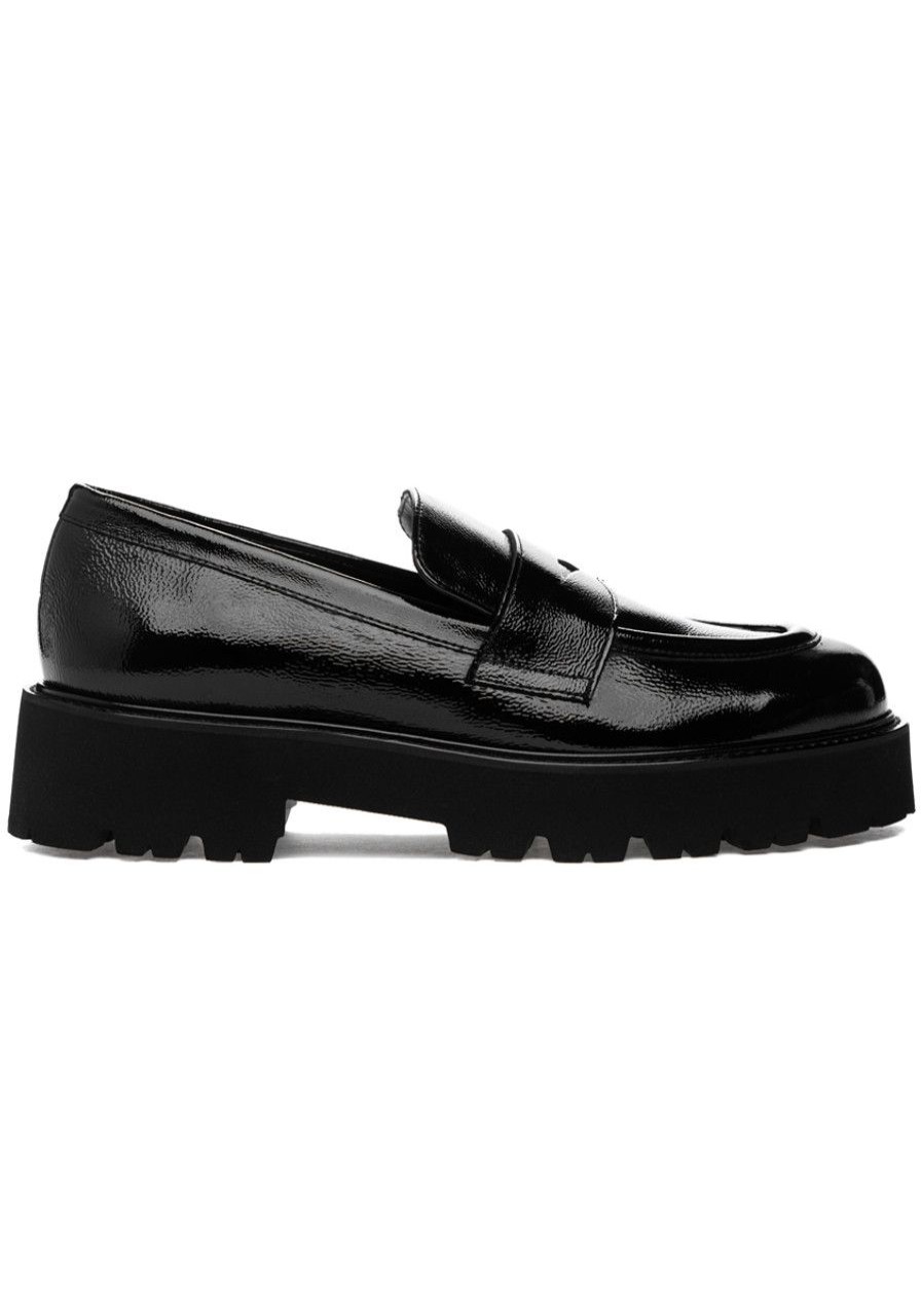 Women 275 Central Loafers & Oxfords | Paulina Loafer Black Naplak Leather