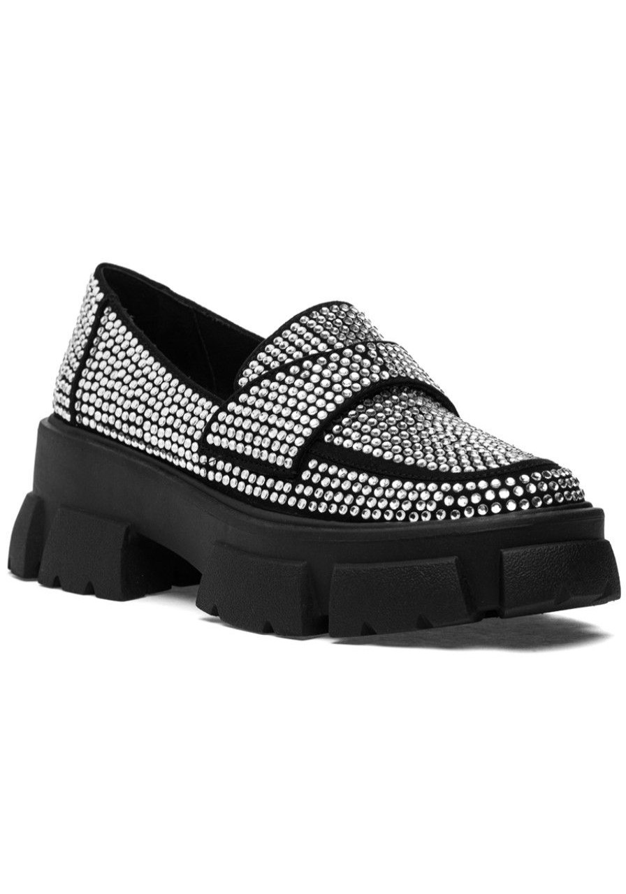 Women Steve Madden Loafers & Oxfords | Trifecta-R Loafer Rhinestones