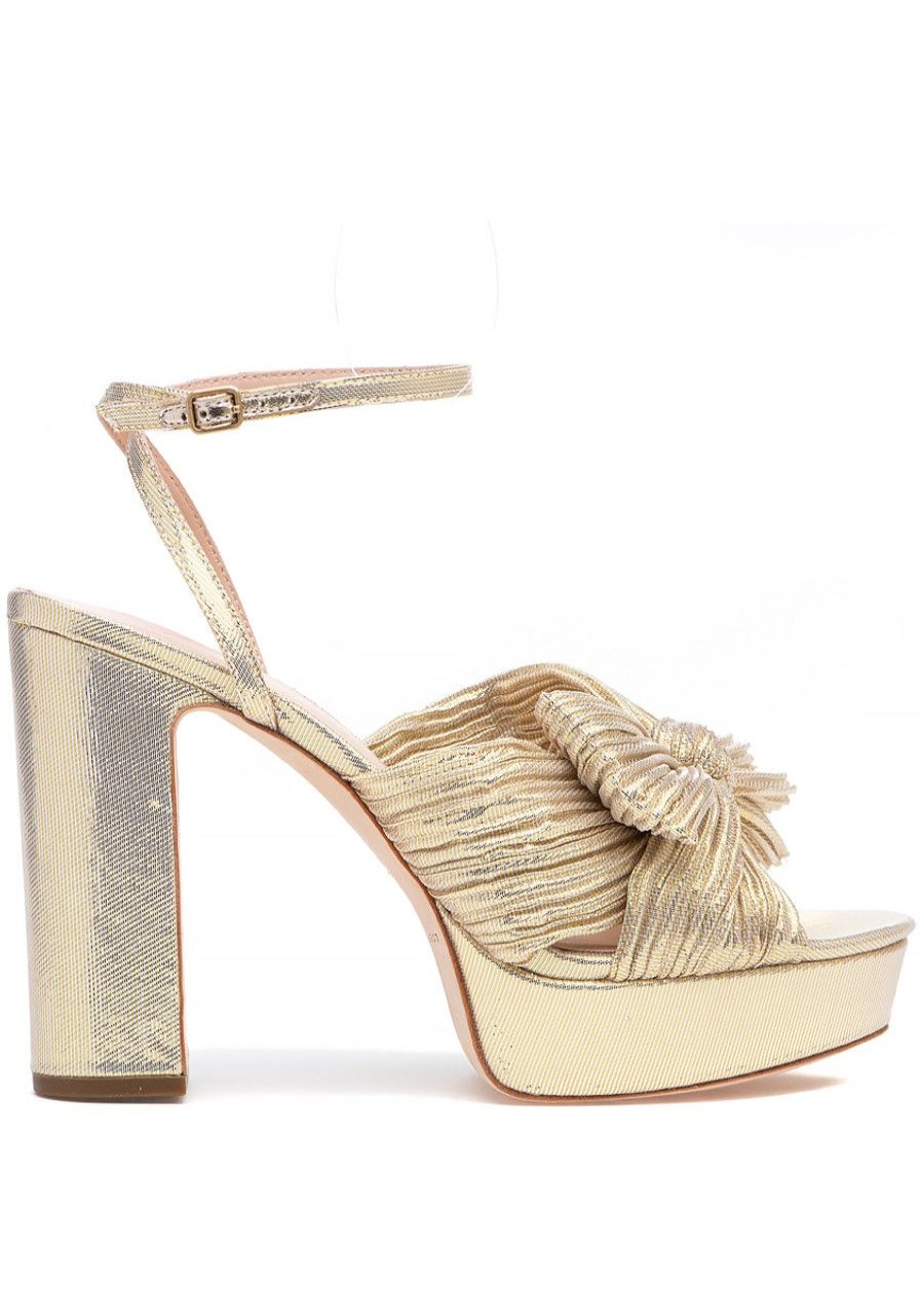Women Loeffler Randall Sandals | Natalia Platform Sandal Platinum