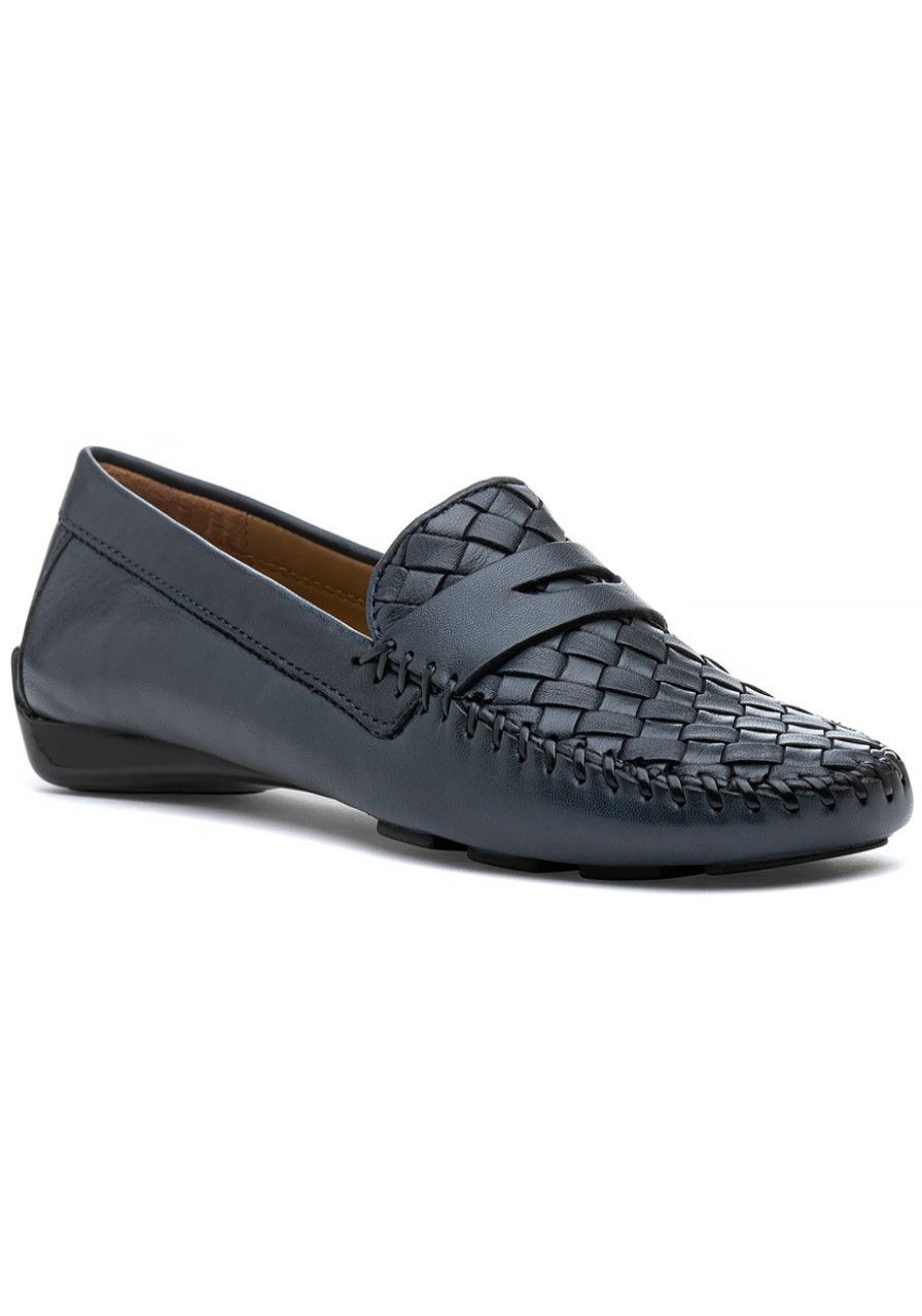 Women Robert Zur Loafers & Oxfords | Petra Loafer Navy Leather