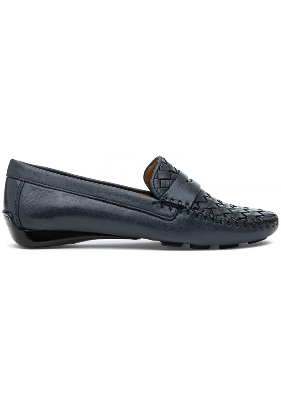 Women Robert Zur Loafers & Oxfords | Petra Loafer Navy Leather