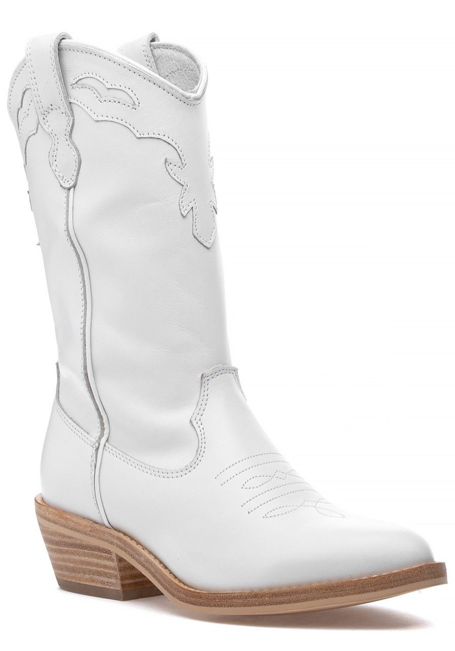 Women Steve Madden Boots | Laredo Boot White Leather
