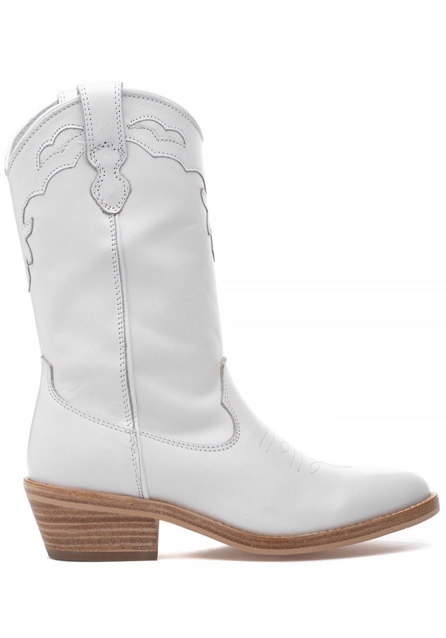 Women Steve Madden Boots | Laredo Boot White Leather