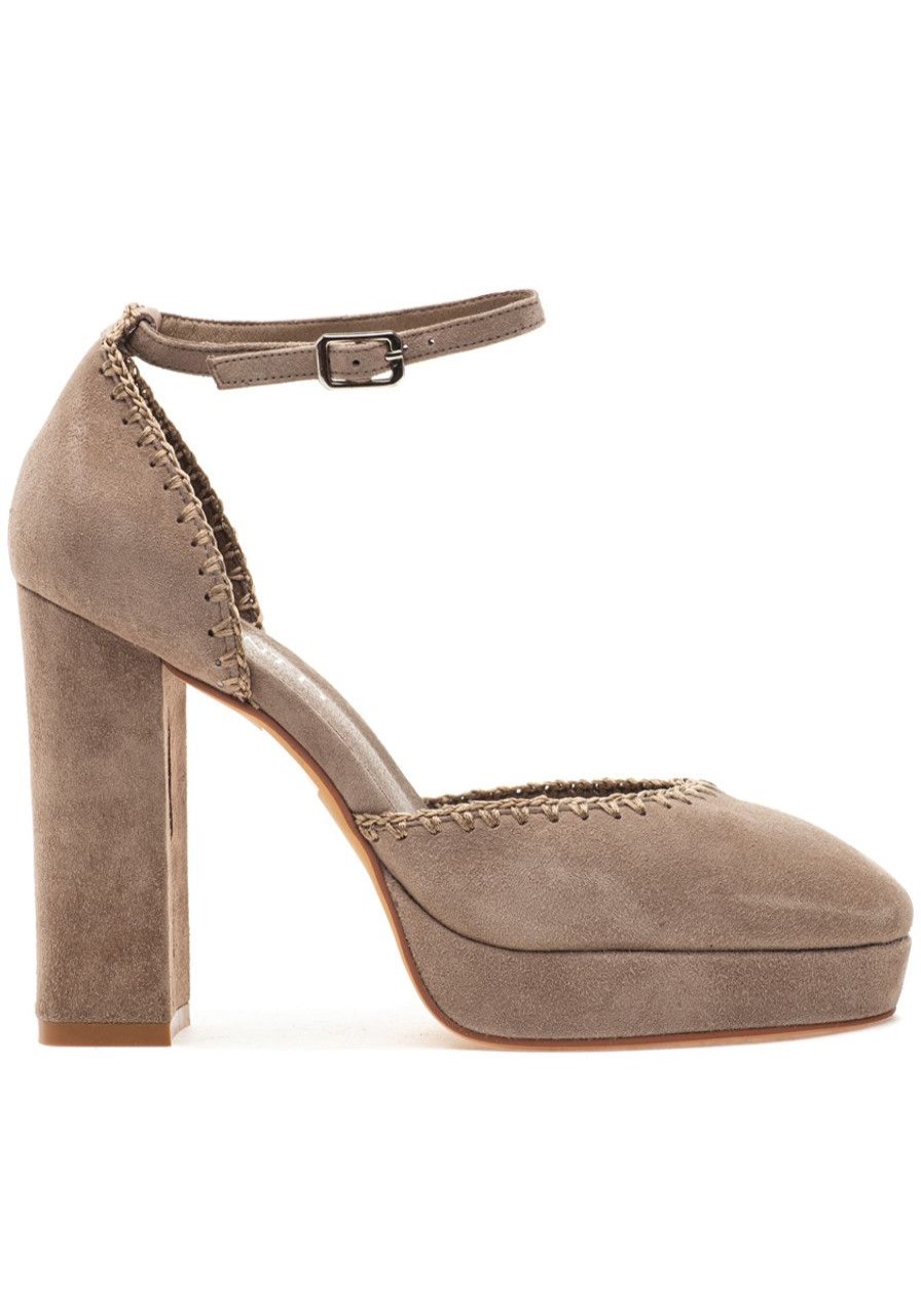 Women Silent D Pumps | Addie Pump Taupe Suede