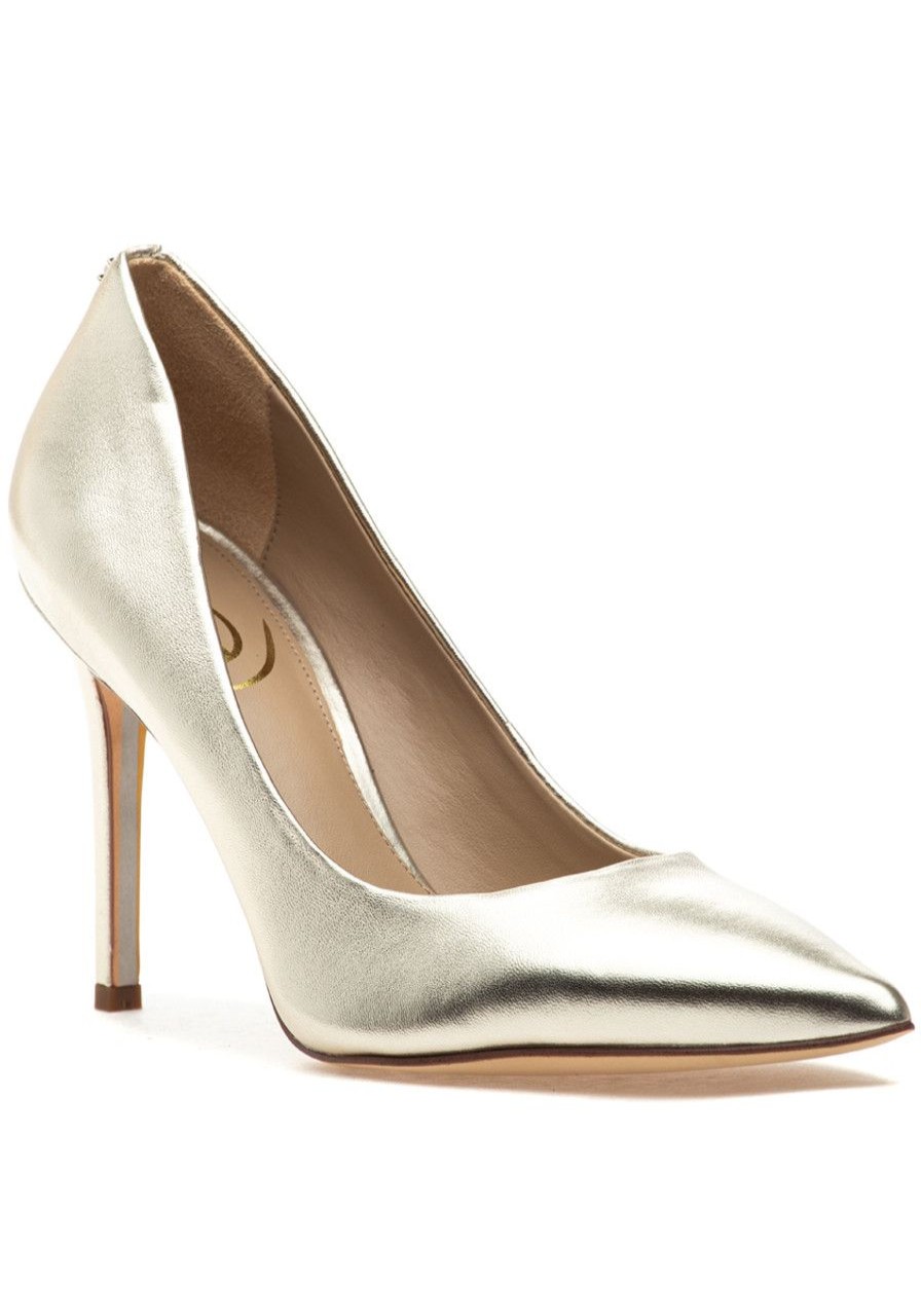 Women Sam Edelman Pumps | Hazel Pump Gold Leather