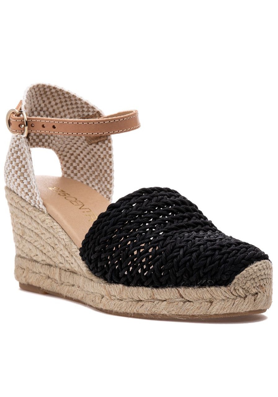 Women 275 Central Espadrilles | Millie Wedge Black Crochet