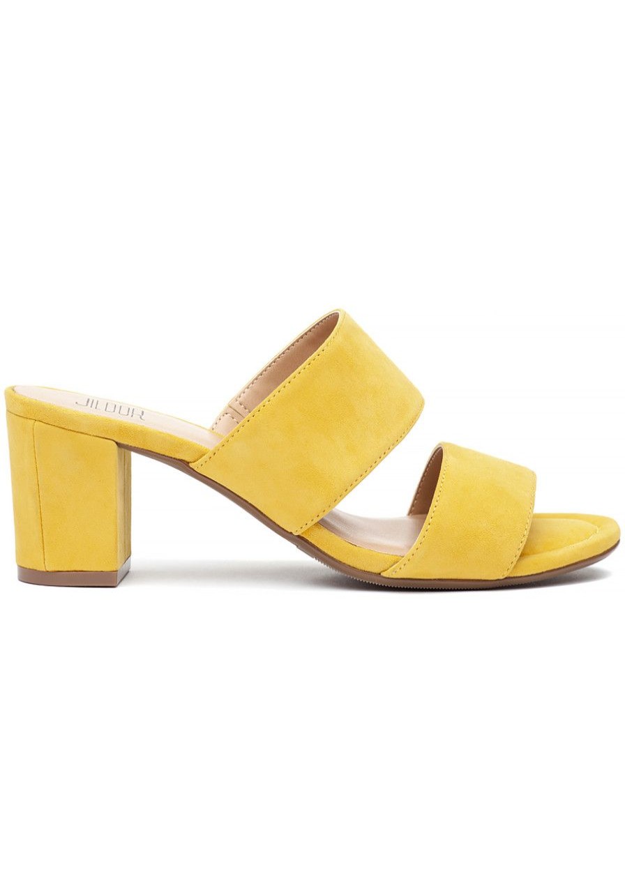 Women Jildor Sandals | Maiden Sandal Yellow Suede