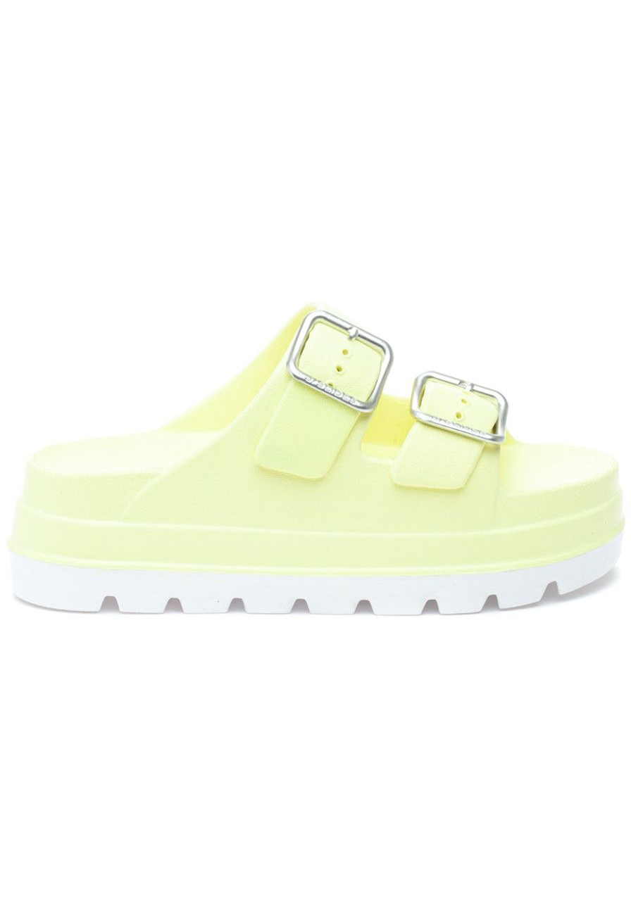 Women Beach Slides Sandals | Simply B Sandal Yellow Eva