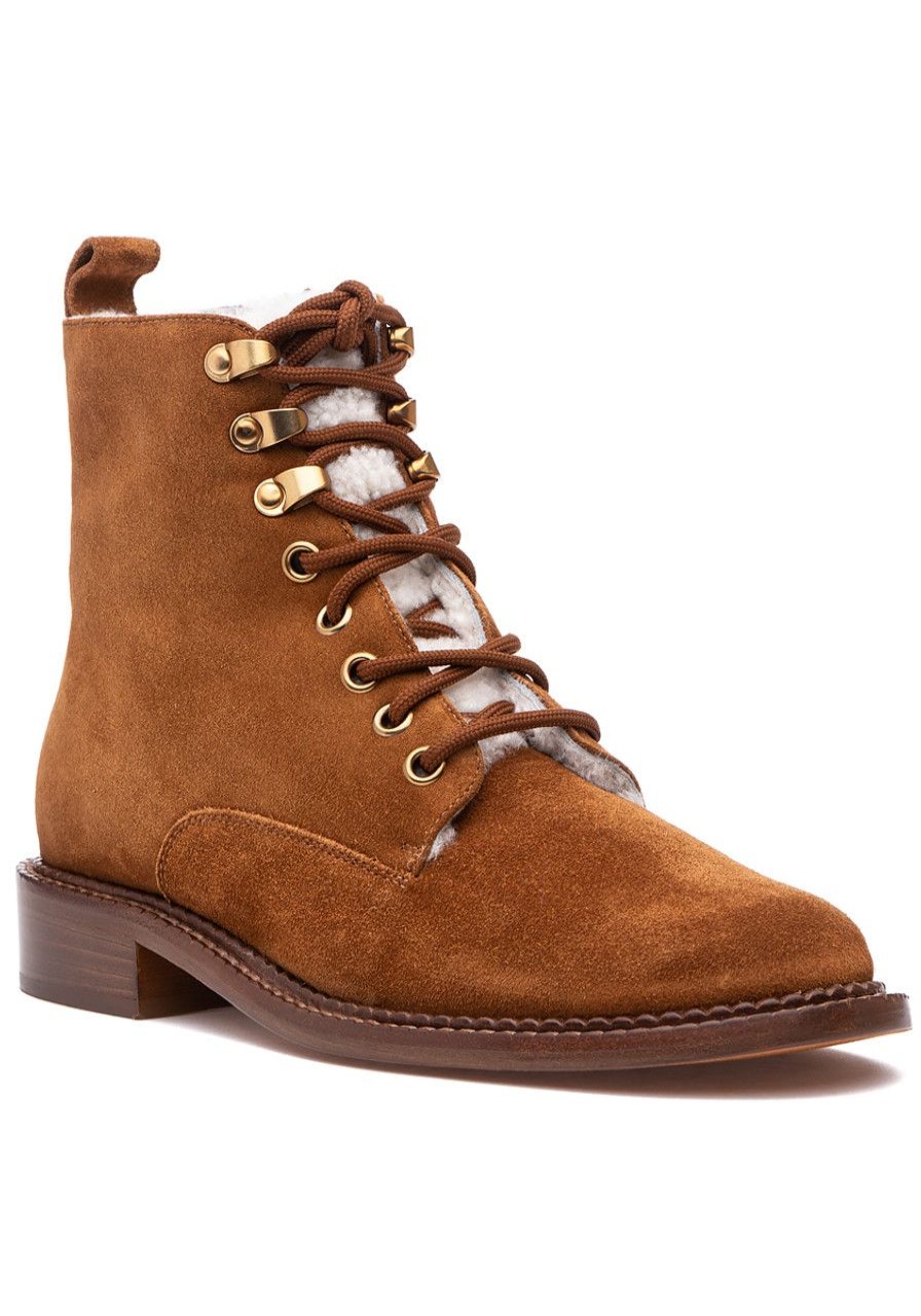 Women Vince Boots | Cabria-3 Boot Tan Suede