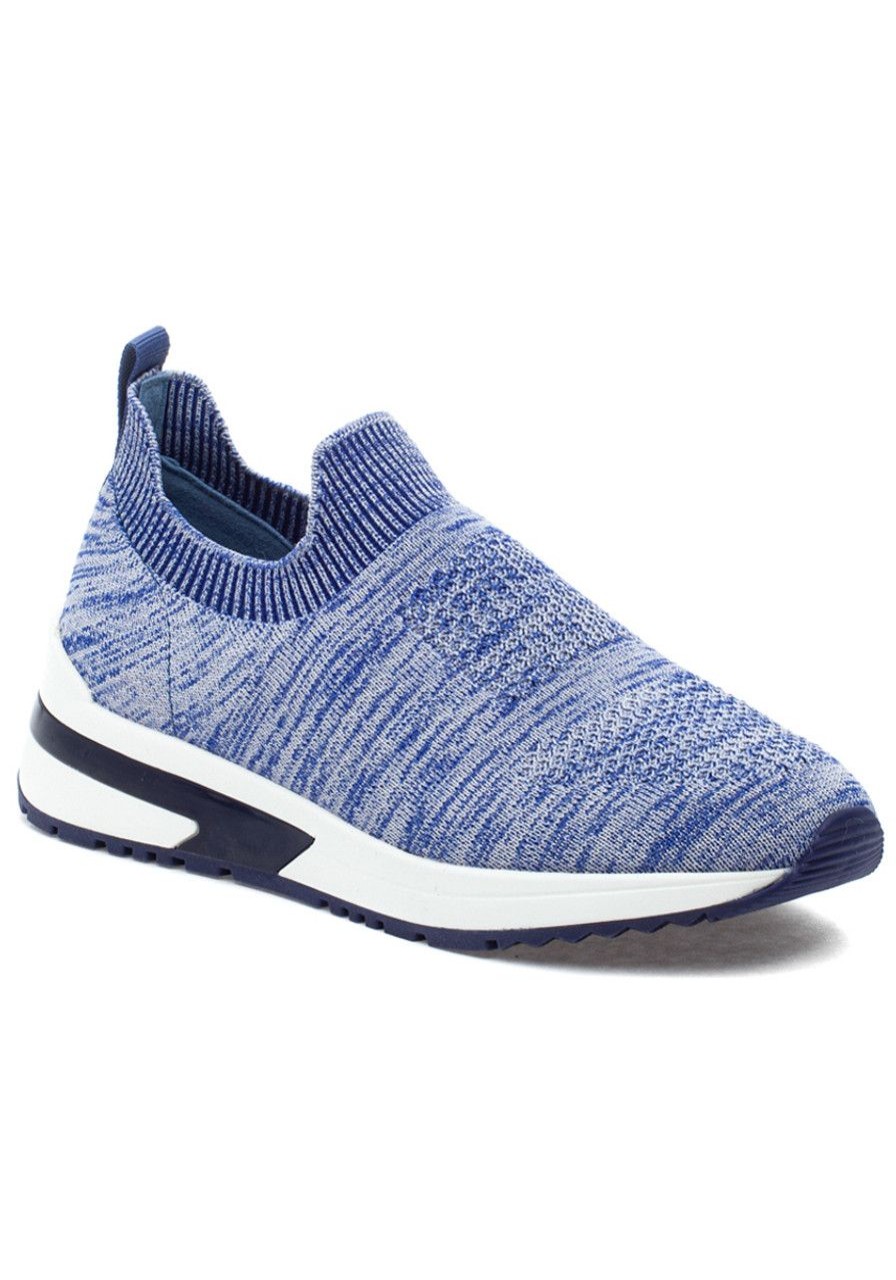 Women Urban Sport Sneakers | Golic Sneaker Blue 2-Tone Knit