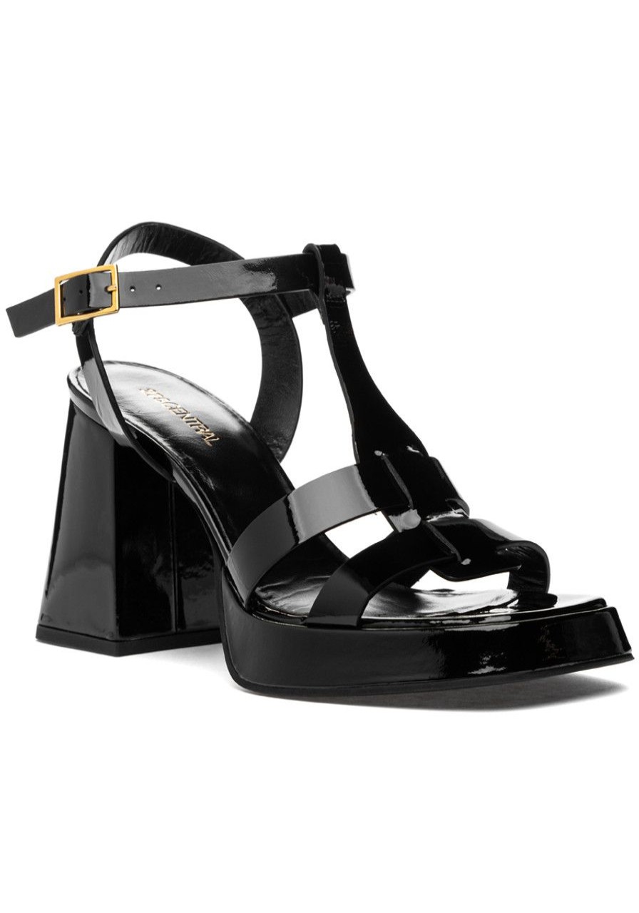 Women 275 Central Sandals | Gianna Sandal Black Patent Leather