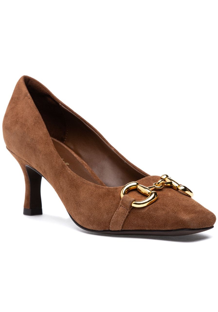 Women Jeffrey Campbell Pumps | Linnae Pump Tan Suede