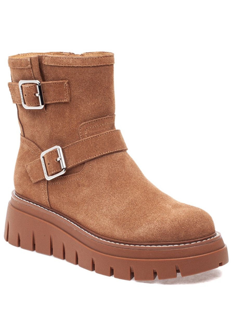 Women J/Slides Boots | Texas Boot Tan Suede