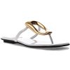 Women Jeffrey Campbell Sandals | Linques-2 Sandal White Patent/Gold