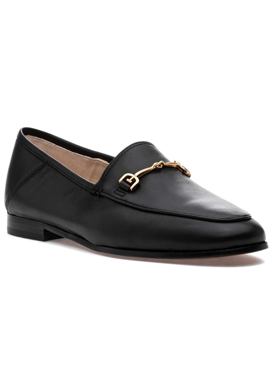Women Sam Edelman Flats | Loraine Loafer Black Leather